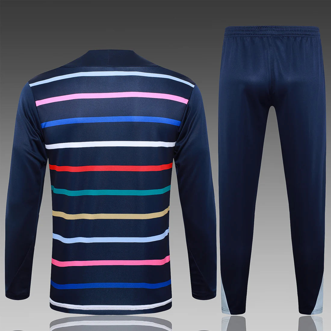 2024-25 French royal blue striped training suit